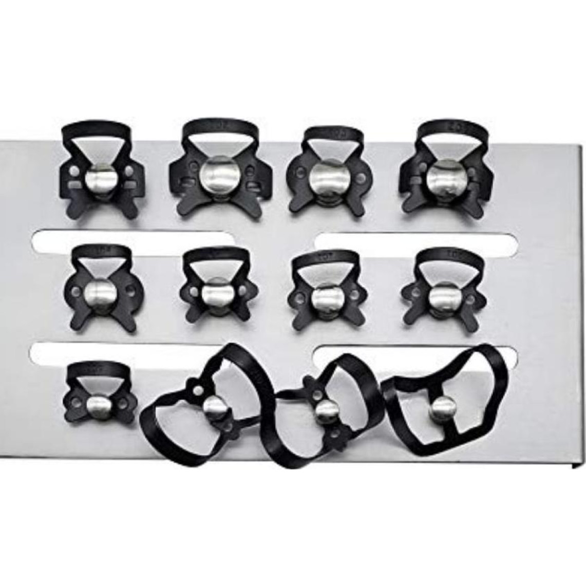 Rubber Dam Clamp - Black Coated Assorted