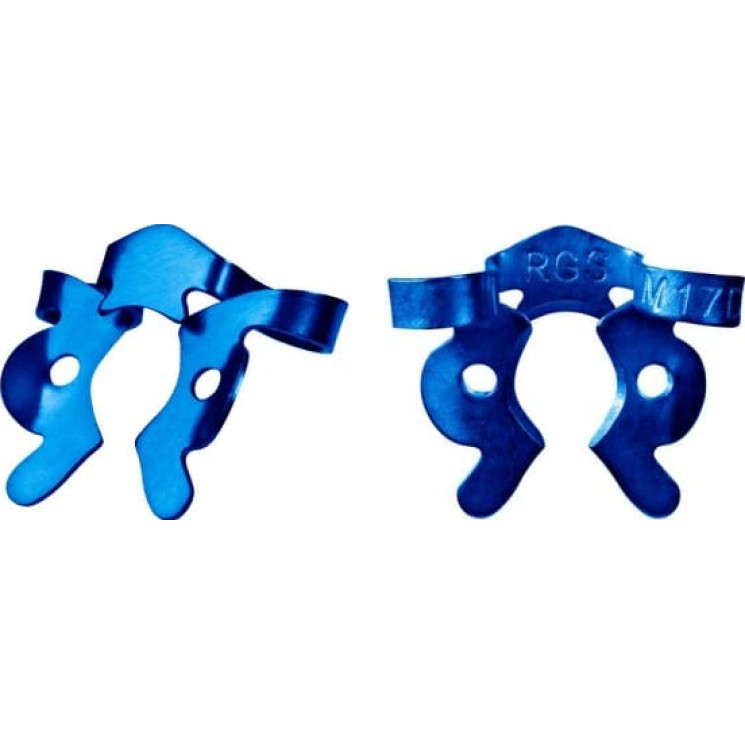 Rubber Dam Clamp - Blue Anodised Assorted Pair