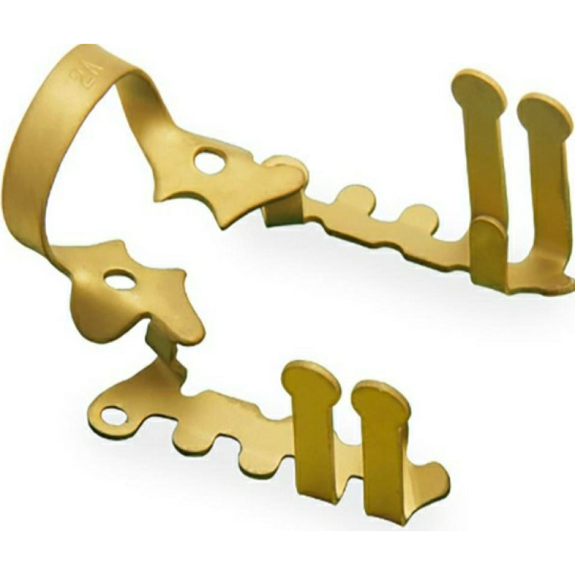 Rubber Dam Clamp - Gold Titanium Coated